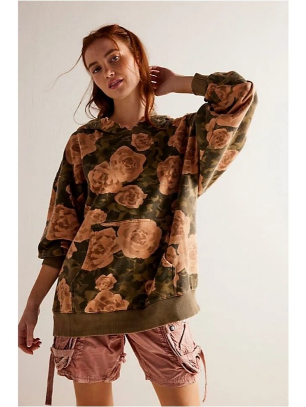 We The Free × Free People It's A Vibe Printed Hoodie Earth Combo